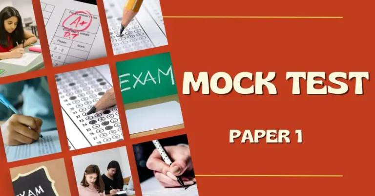 UGC NET Paper 1- mock test